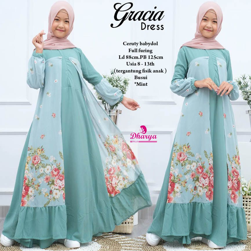 baju anak umur 9 tahun perempuan / fashion anak /baju anak perempuan fashion muslim / fashion muslim