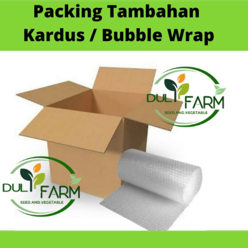 Packing Tambahan Kardus atau Bubble Wrap