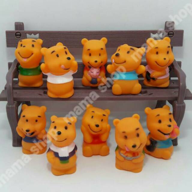 Topper Hiasan Kue Ultah / Boneka Cake Ulang Tahun Figure Winnie The Pooh / Patung Kue Baby Pooh