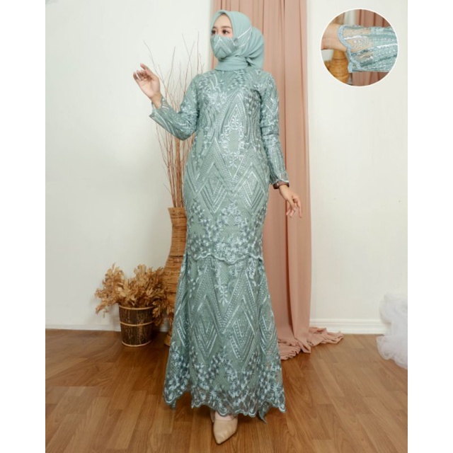 GAMIS DUYUNG MODERN/GAMIS TULLE TERLARIS/GAMIS LILAC