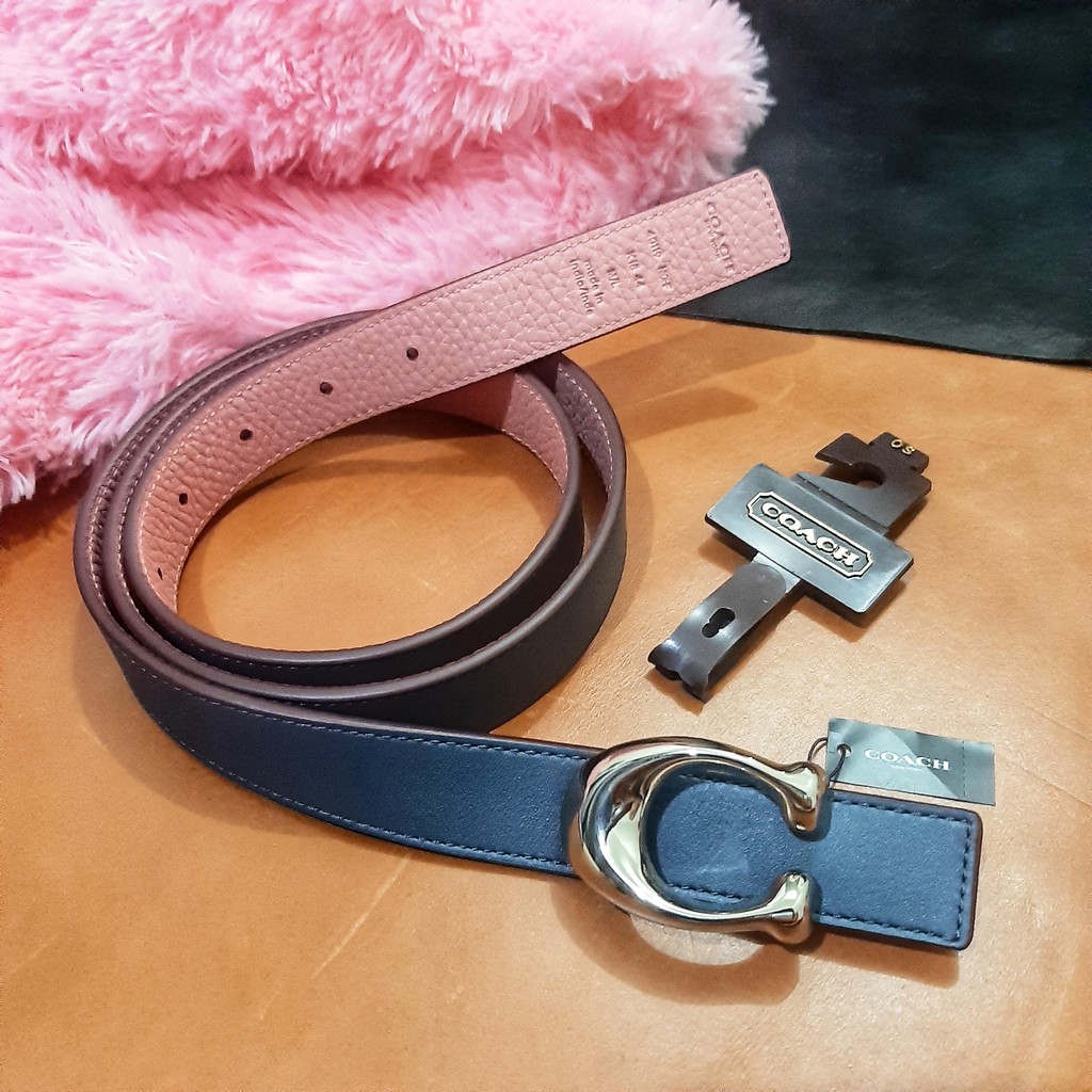 Ikat Pinggang Wanita 25mm Wide Reversible Leather Belt