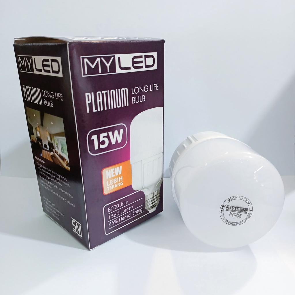 Lampu LED 15 Watt Putih Myled Platinum 15W Bohlam LED 15w Daylight