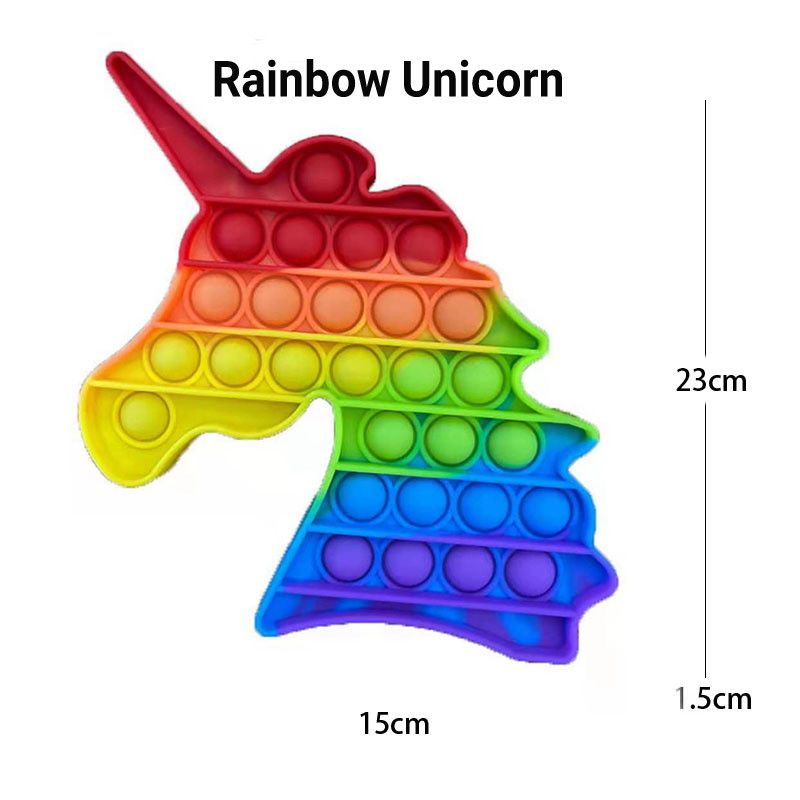 Mainan Popit Fidget Push it Pop it Mainan Trend Tiktok melatih sensor Motorik Anak-RB Unicorn