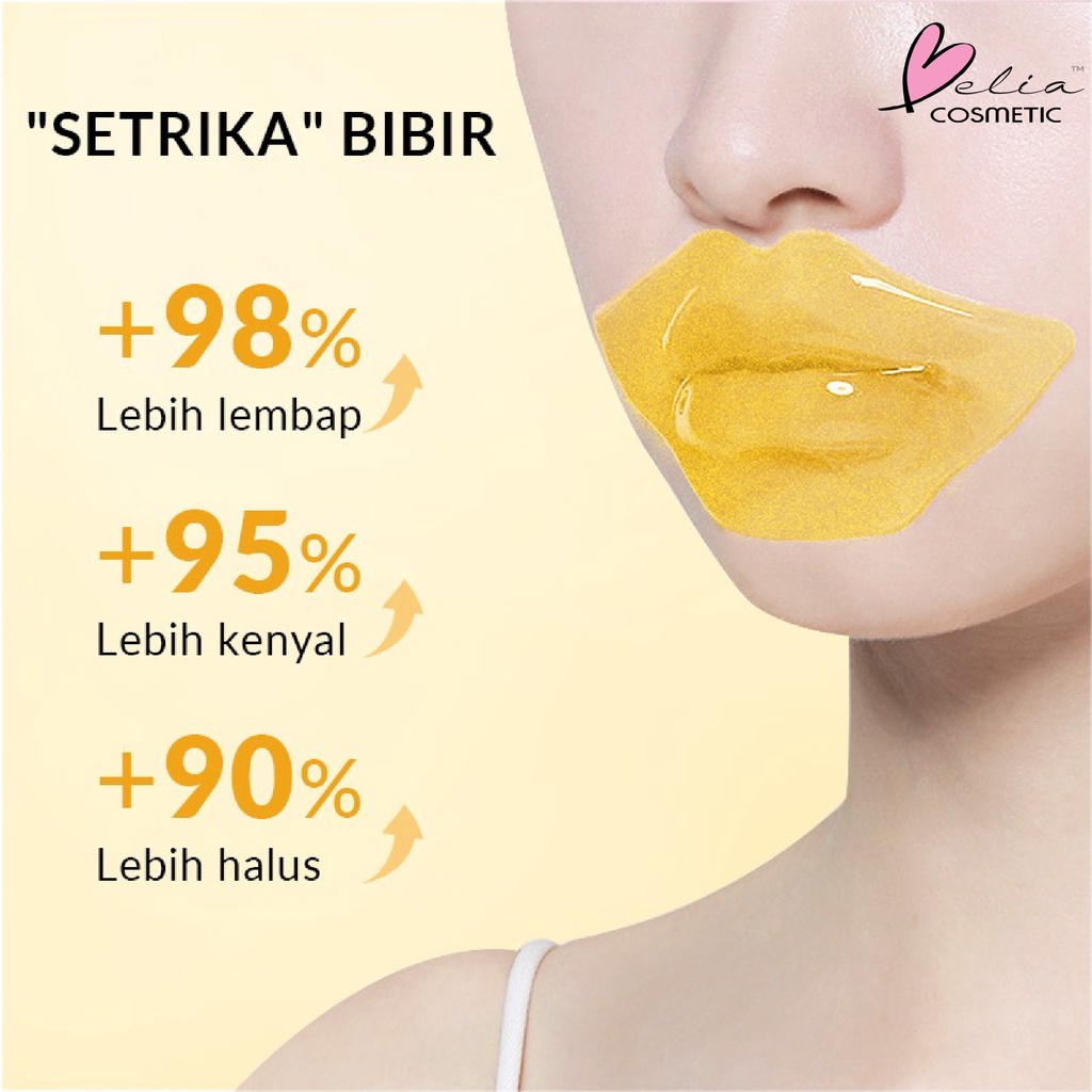 ❤ BELIA ❤ BIOAQUA Masker Bibir Cherry Collagen | 24K Gold Moisturizing Essence Lip Mask 60g masker perawatan bibir memudarkan kerutan bibir | BPOM