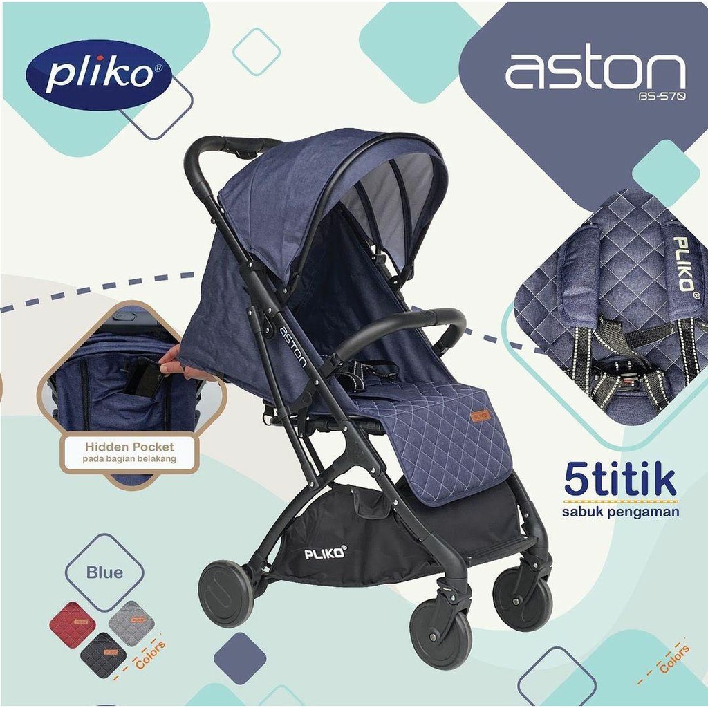 Pliko Aston Stroller 570 (Kereta Dorong Bayi)