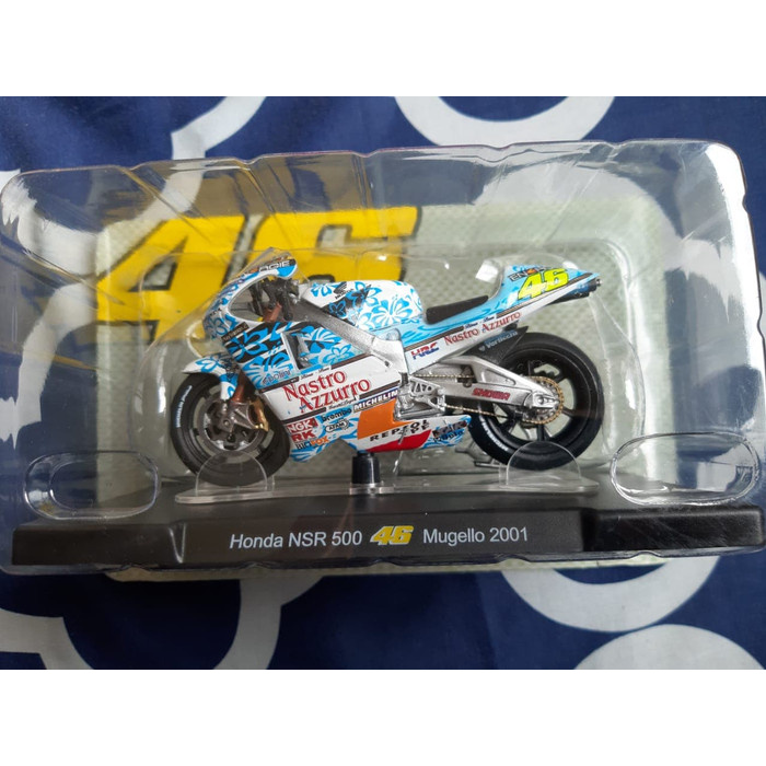 DIECAST MINIATUR DCS537 MOTOGP LEO MODELS VALENTINO ROSSI 2001 MUGELLO