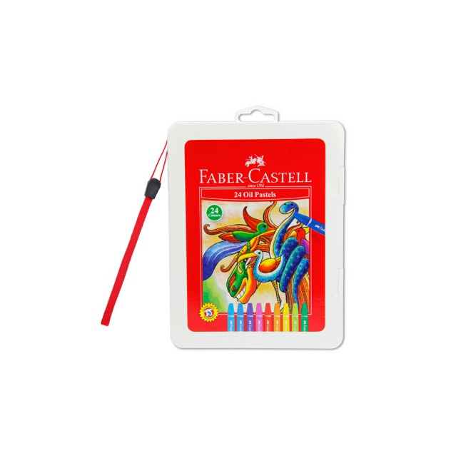 

PASTEL-DRY-OIL- CRAYON / HEXAGONAL OIL PASTEL FABER CASTELL 24 WARNA ( ART. 120089A ) -OIL-DRY-