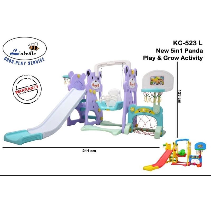 KC-523L labeille new 5in1 panda play &amp; grow activity / perosotan &amp; ayunan KC523L