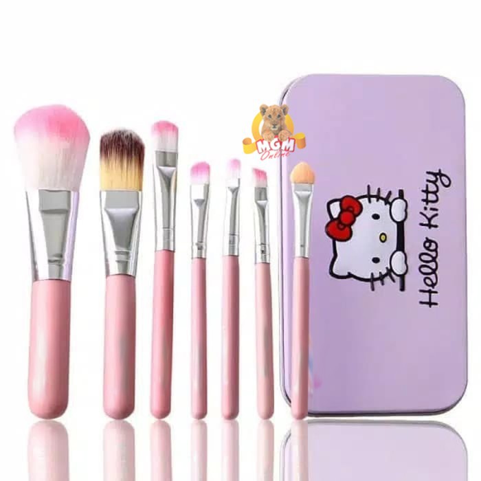 Travelling Makeup brush Hello Kitty 7in1 kuas make up brush set PROMO