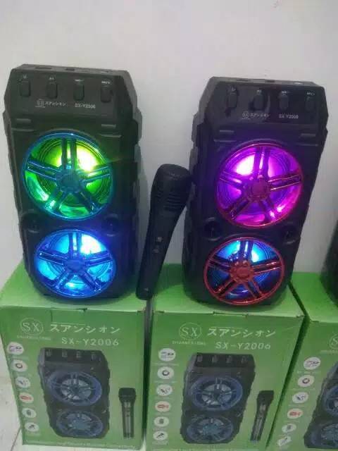 Speaker bluetooth mega bass sx-y2006 free mic