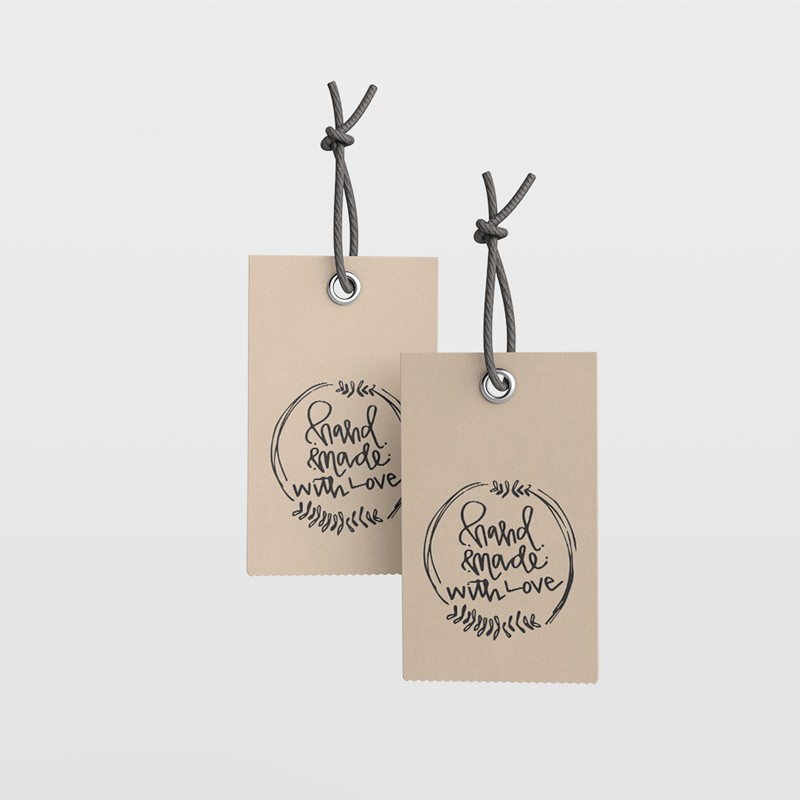 

RUSTIC Label Premium Tag Hangtag Baju Kado Murah 1 SISI MIN ORDER 100 pcs