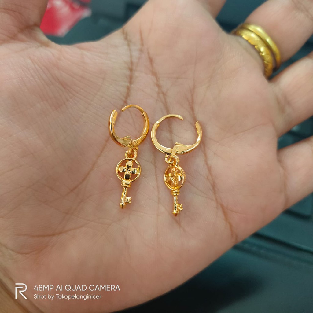 Anting Xuping  Cantik Wanita Lapis  Model Pita Juntai
