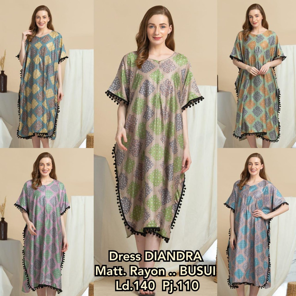 daster batik midi diandra
