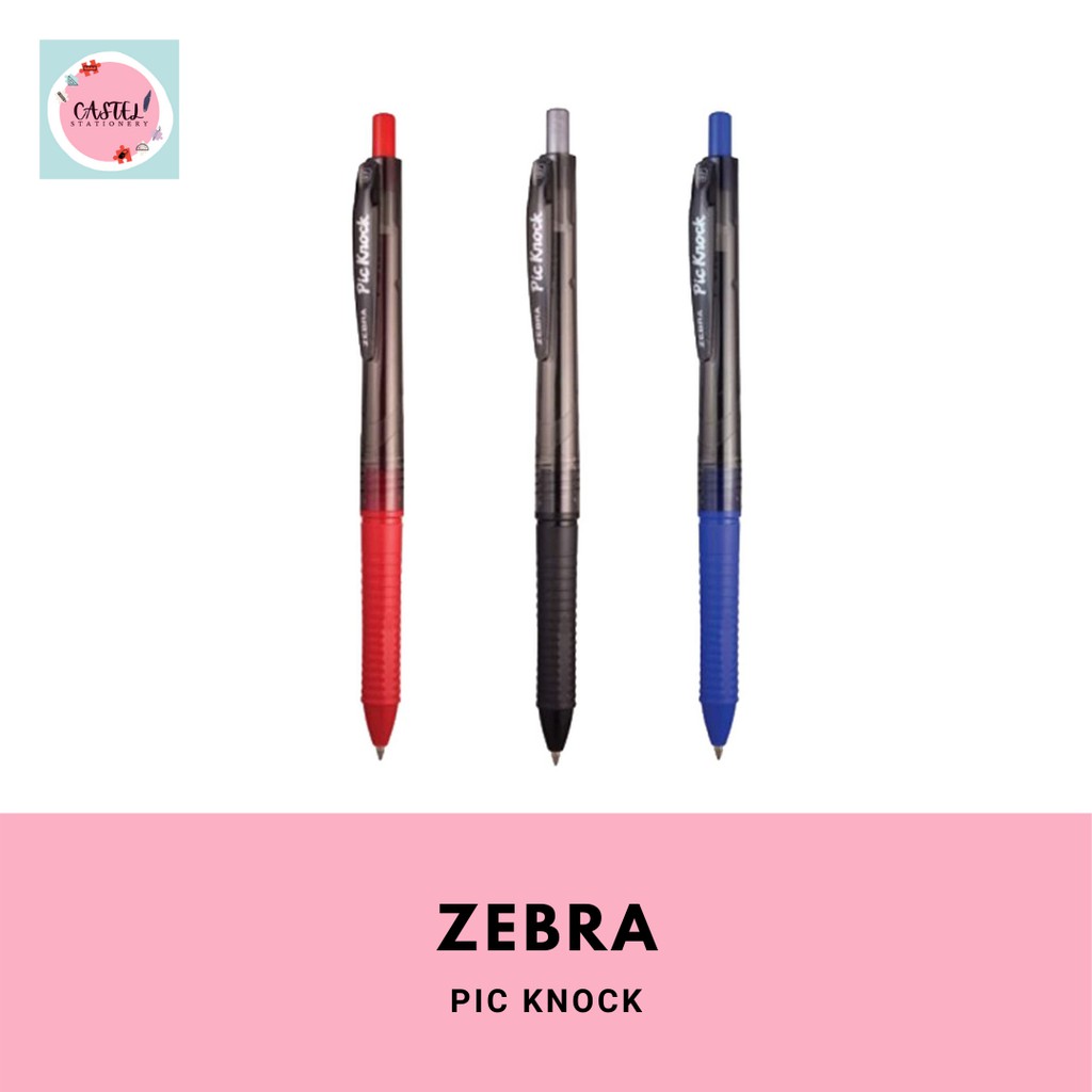 

Pulpen Zebra Bolpen Warna Pic Knock 0.7 mm