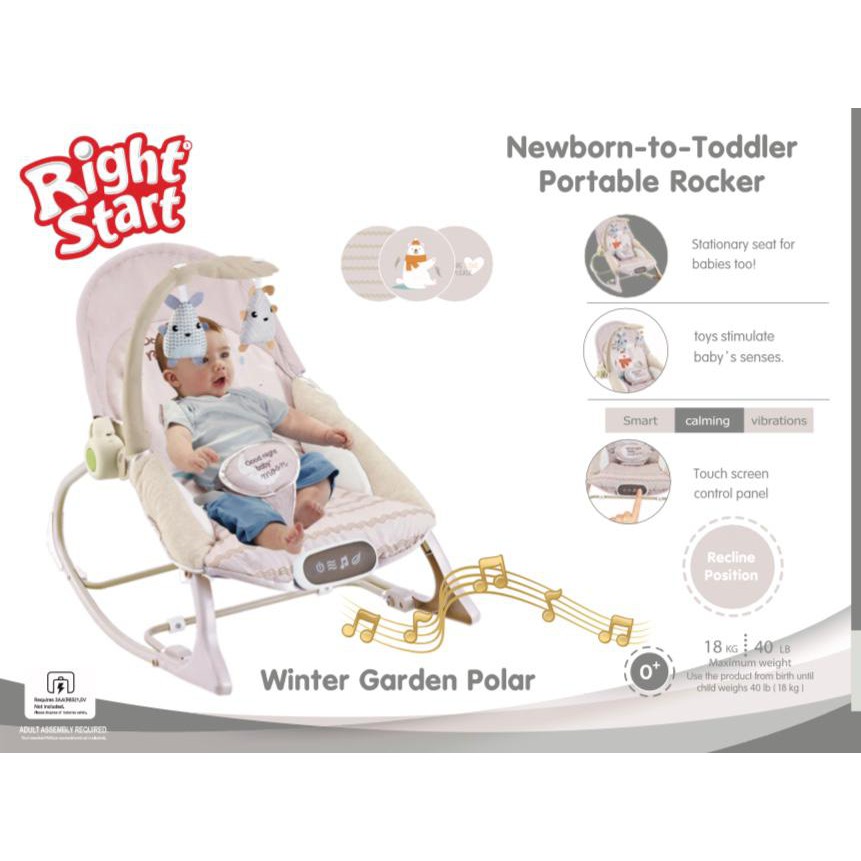 READY Right Start Bouncer Newborn Toddler Portable Swing Ayunan Bayi 2 in 1 Goyang Rocker Baby