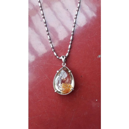 Kalung Kesehatan Liontin Asli Batu Alam