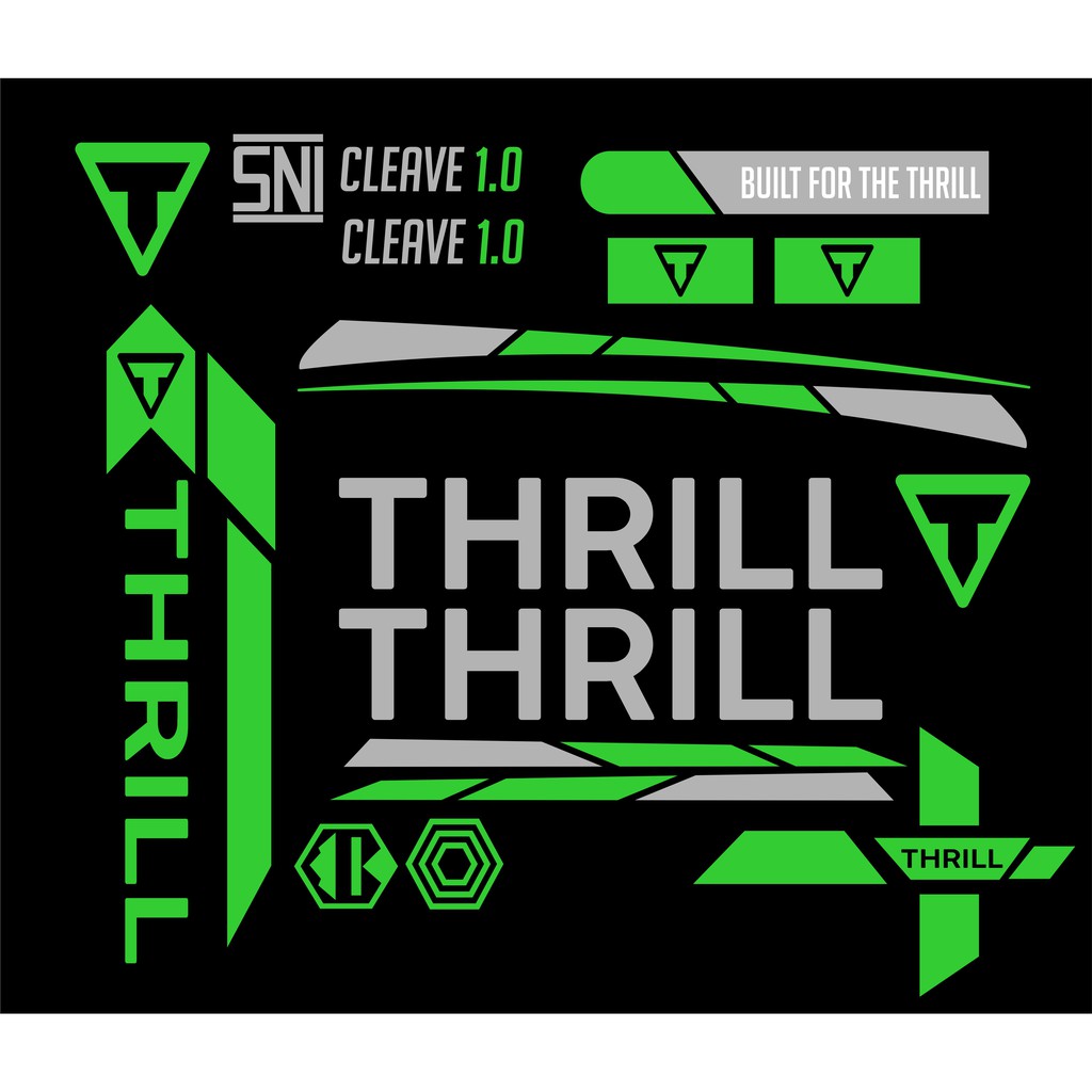 sticker sepeda THRILL