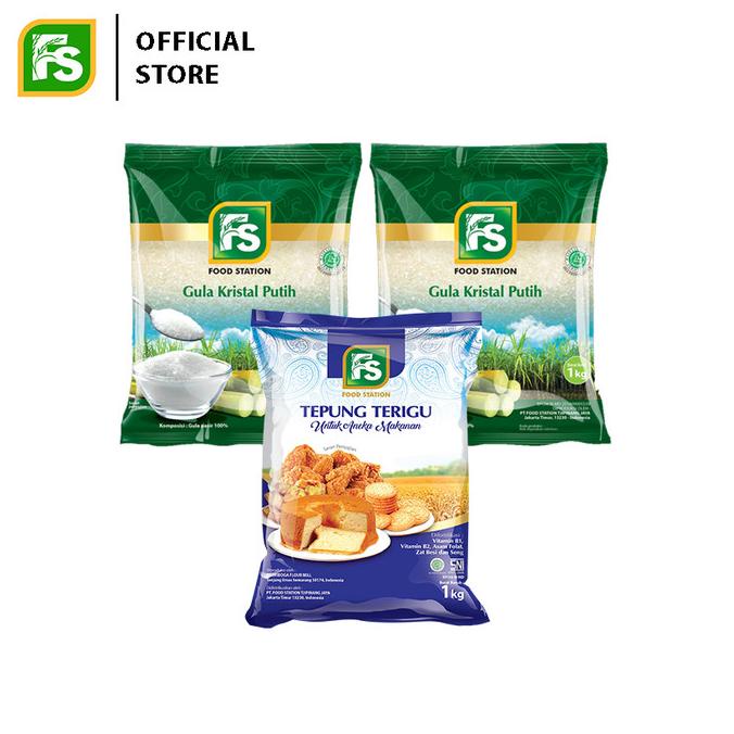 

FS Tepung Terigu 1 Kg (1 Pcs) + FS Gula Kristal Putih 1 Kg (2 Pcs)