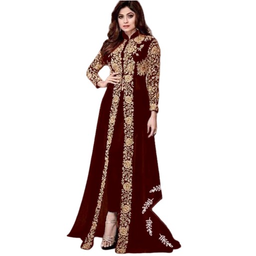 Baju gamis wanita terbaru model pesta kekinian full twiscone polos alya maxi ld98 full bordir syari