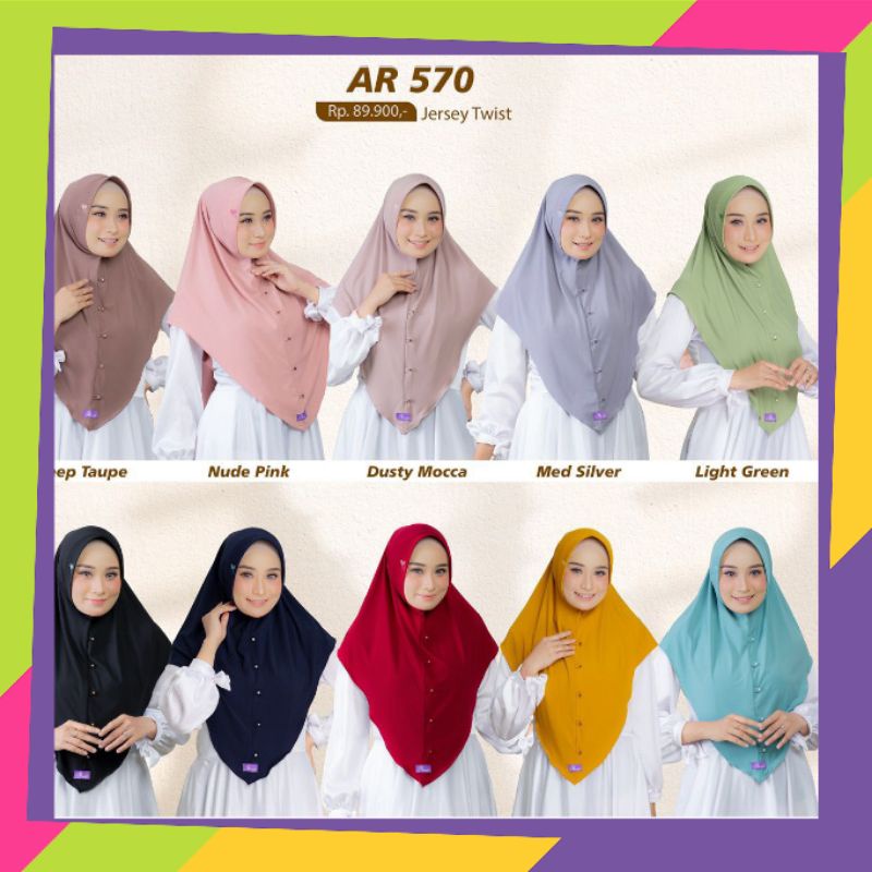 Hijab Arrafi / bergo/jilbab baby/plisket/jilbabViral / Bisa COD /