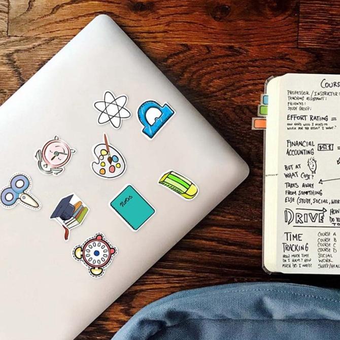 

50 pcs Stiker Doodle Untuk Alat Tulis Sekolah