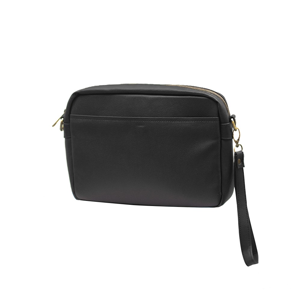 STANFORD black hand bag/ tas ipad / clutch - sling bag The