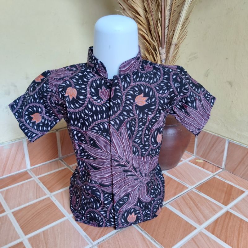 Batik Anak Laki-laki Pendek Panjang Premium Ungu Lilac