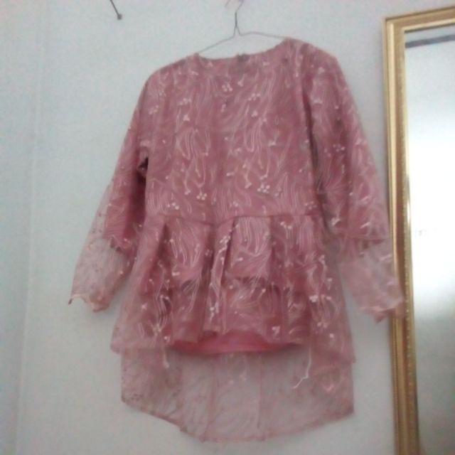 (termurah - Ori & Real Pic! Busui_6 Warna) Batik Couple Andhini Kebaya Couple Brukat Anabel - Bs073