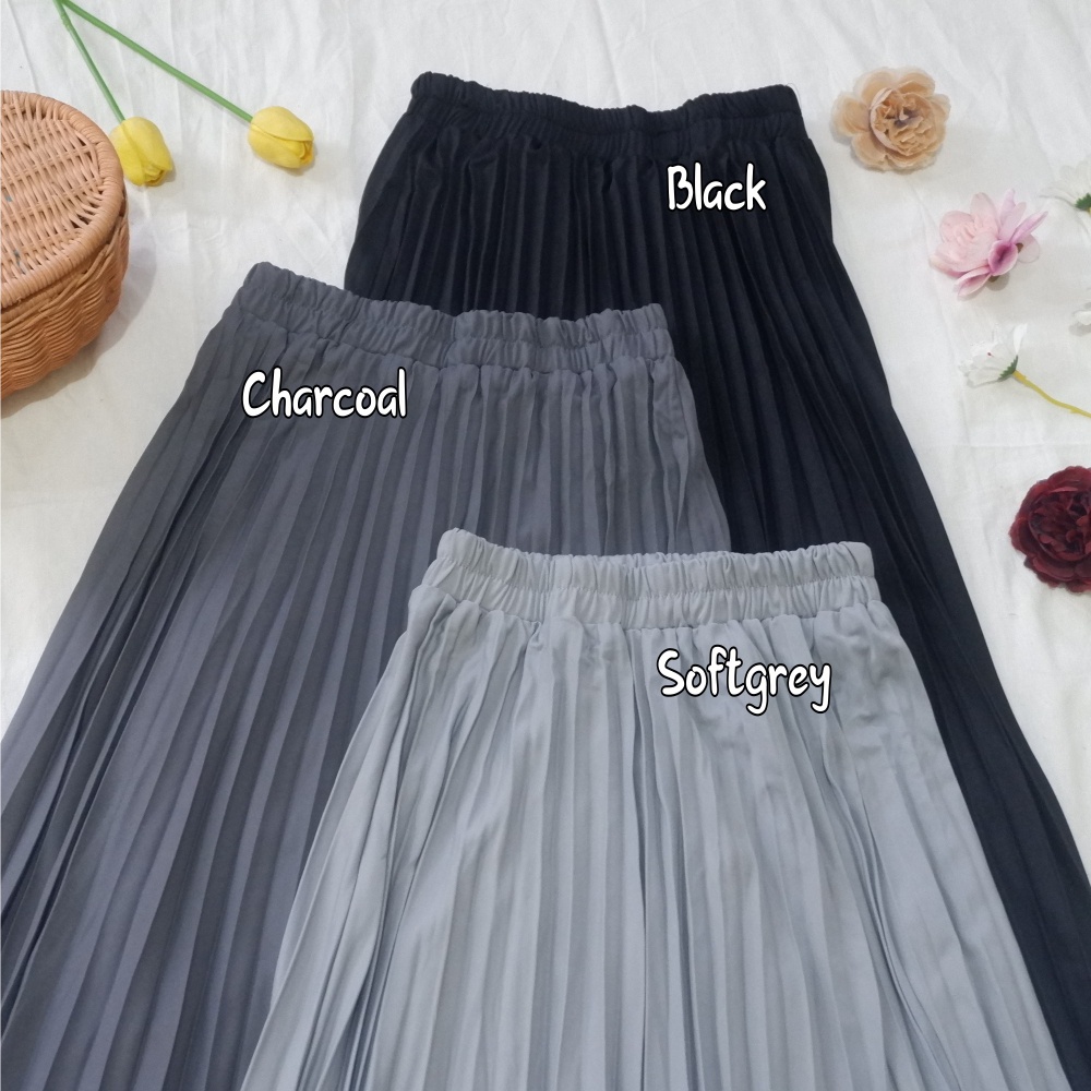 PLEATED SKIRT / ROK PLISKET MURAH BY ARUNA OUTFIT