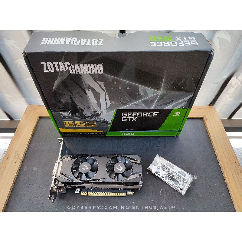 ZOTAC GeForce® GTX 1650 Low Profile GDDR6 Ex Segel Resmi Like New 100% Jos