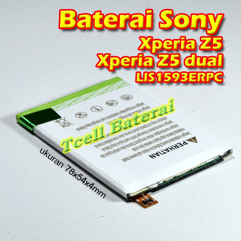 BATRE Baterai Sony Xperia Z5 LIS1593ERPC Rakkipanda E6653 SO-01H SOV32 E6603 501SO ORIGINAL