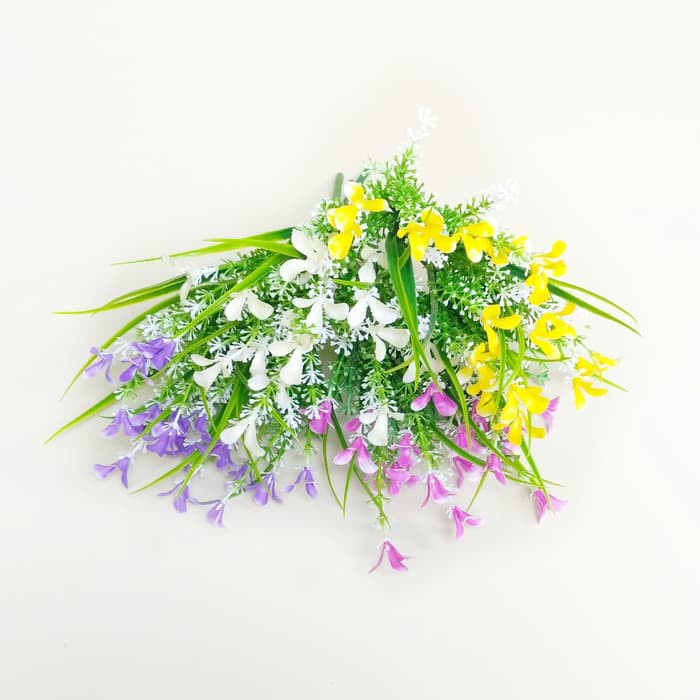 bunga plastik rumput hias gladiol artificial hiasan dekorasi ruang tamu wedding kantor b8038