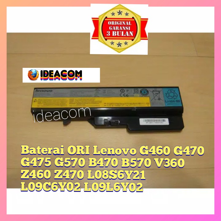 BATERAI BATTERY LAPTOP LENOVO G460 G465 G470 G475 B470 B570