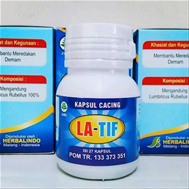 Latif herbalindo / kapsul cacing / obat tipes