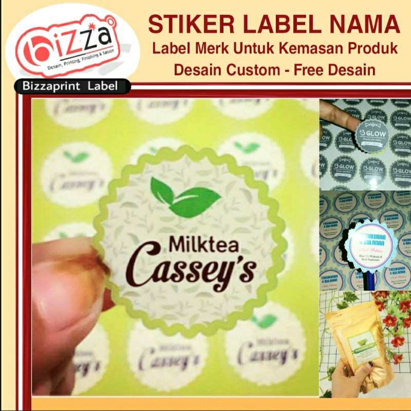 

STIKER LABEL NAMA, LABEL MERK, LABEL KEMASAN