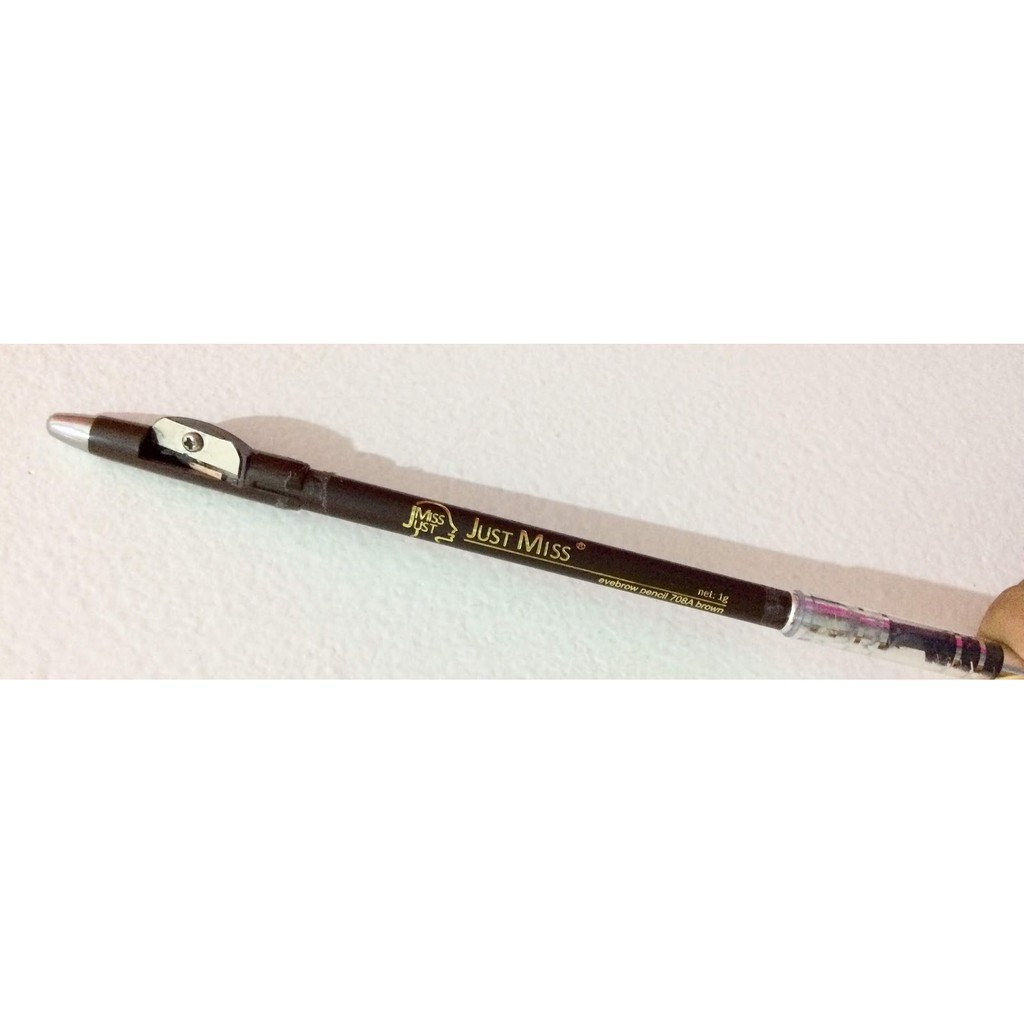 PENSIL ALIS Just miss eyebrow pencil 708A sikat dan serut pensil alis sikat dan serut