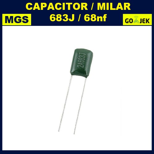 100Pcs Kapasitor Milar 683