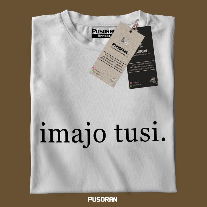 KAOS PRIA-WANITA PUSORAN (KAOS BATAK) - IMAJO TUSI BEST PRODUK