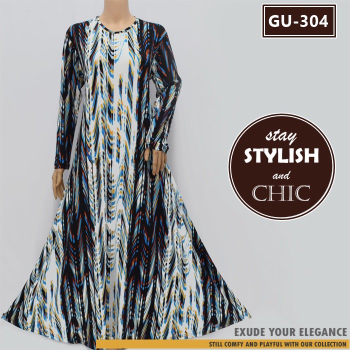 Gamis Payung Maxi bahan Jersey