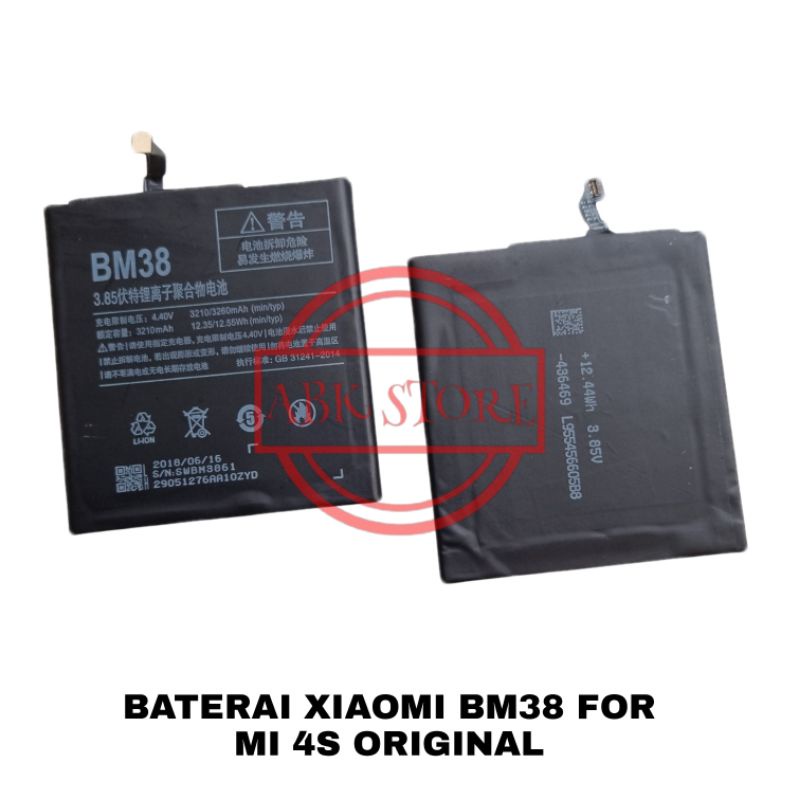 BATRE BATERAI BATTERY XIAOMI MI 4S / MI4S BM38 ORIGINAL