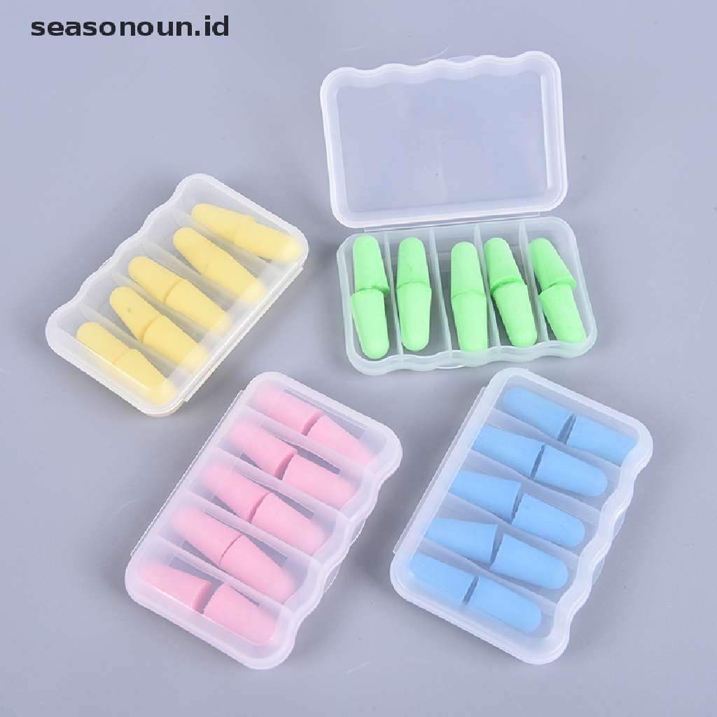 5 Pasang Earplugs Bahan Busa Anti Bising Untuk Berenang