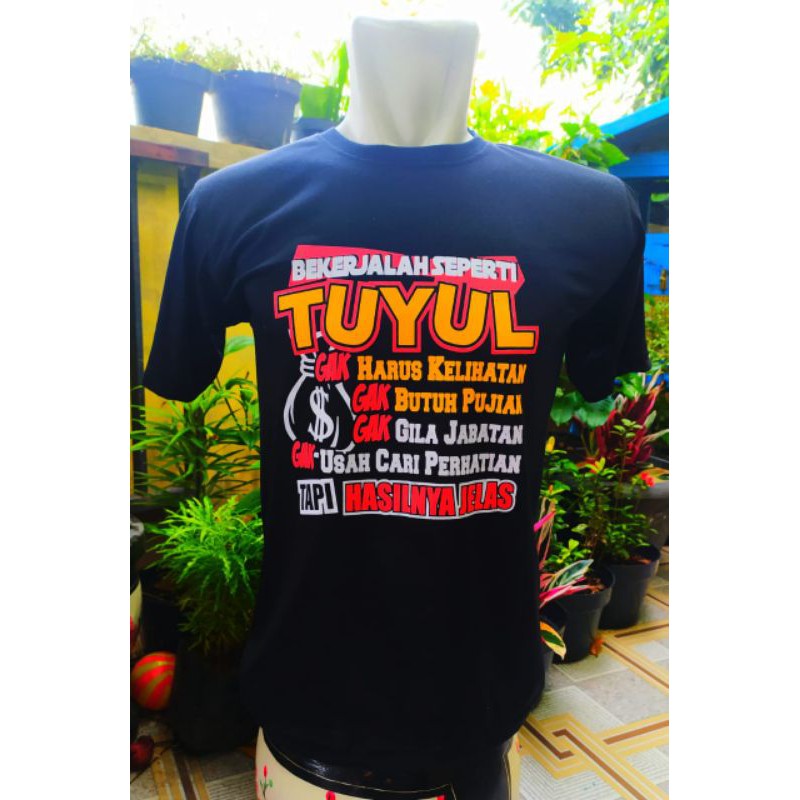 Kaos Kata Kata Bekerjalah Seperti Tuyul Kaos Pria Wanita Casual Bahan Polyester Soft 20s Dewasa Shopee Indonesia