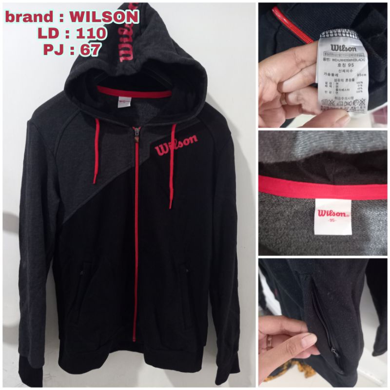 JAKET ZIP HOODIE BRAND WILSON *PL