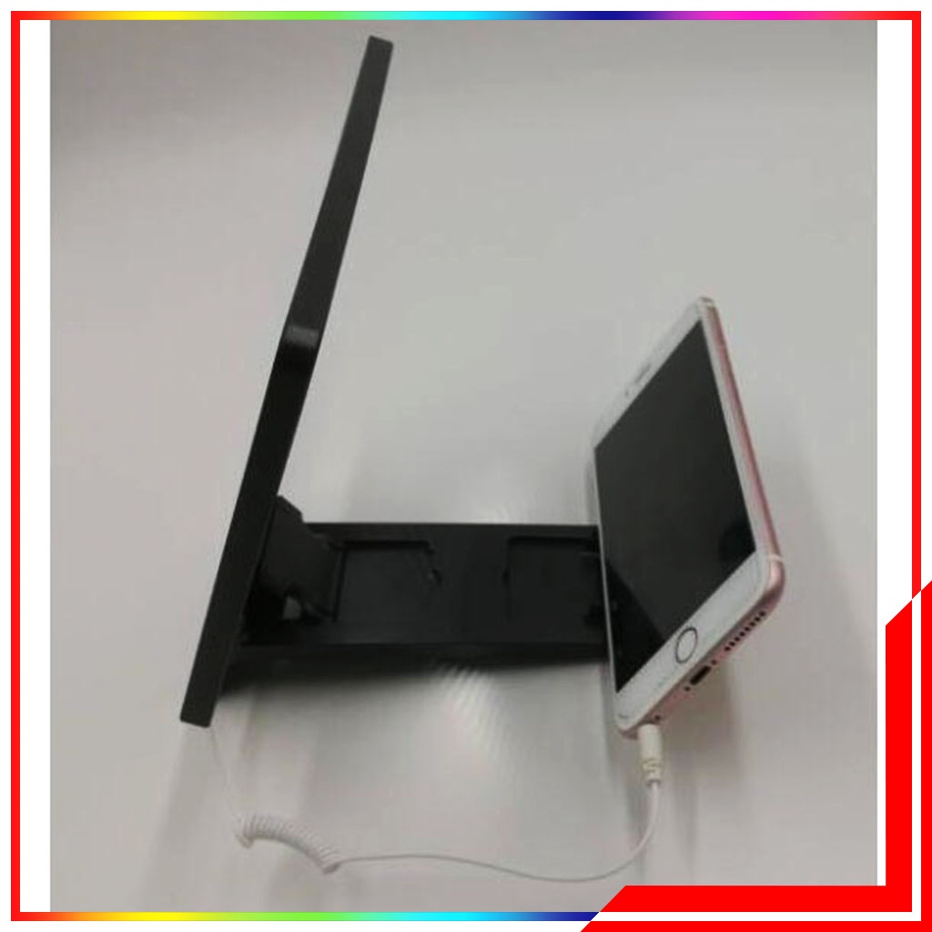 Pembesar Layar HP Kaca 3D Enlarge Screen Magnifier Bracket Stand - Docking Pembesar Layar