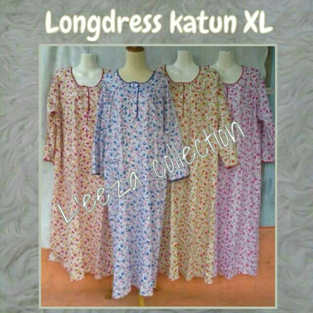 DASTER PANJANG XL L'eeza collection /LONGDRESS KATUN XL