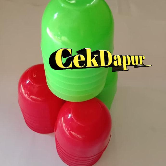 Cetakan kue talam/cetakan Kue mangkok mangkuk plastik/cetakan Apem plastik tebal bagus isi 12pcs