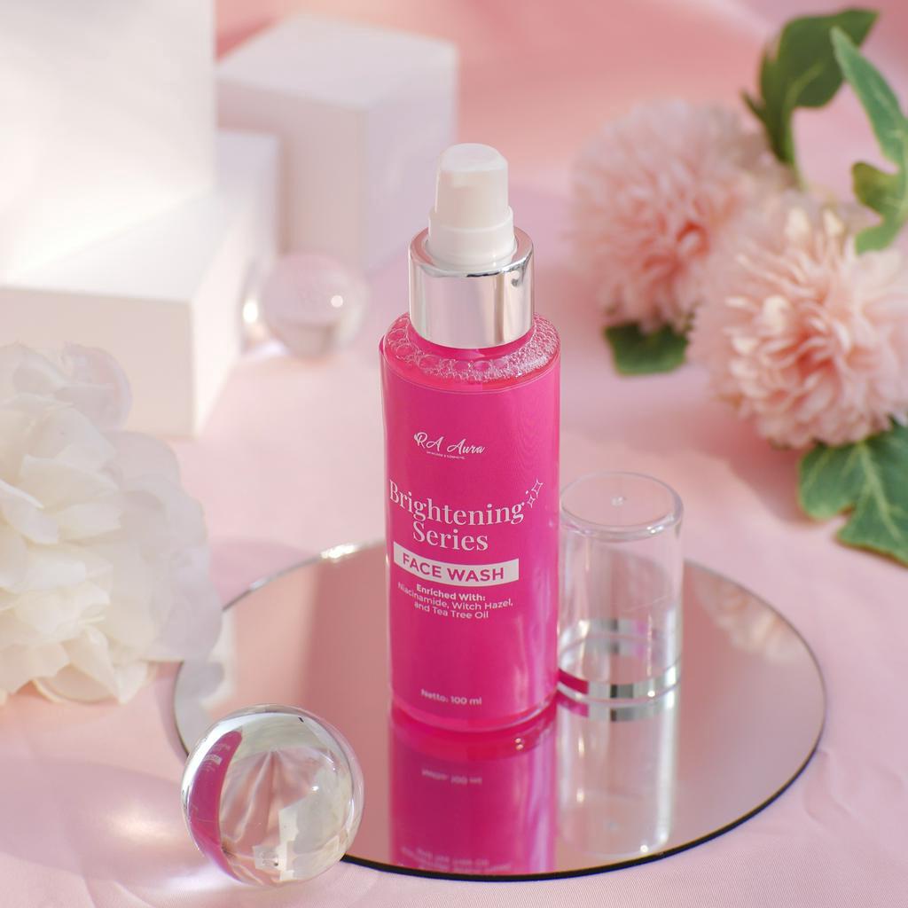 Ra Aura Face Wash with Niacinamide RETINOL Salicylic Acid, Tea Tree Oil, Kulit Jerawat Acne Kulit Cerah &amp; Glowing Facial Wash Retinol Pemutih Anti Aging Pelicin FLek Kusam Jerawat BPOM Original Dokter