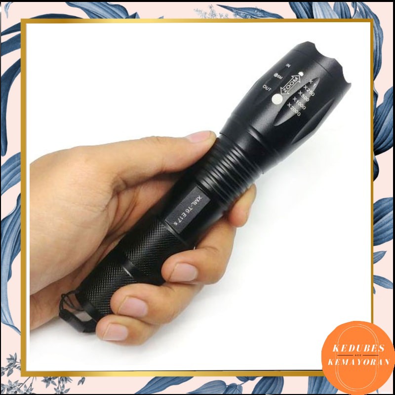 Senter LED Cree Laser Terang  XML T6 2000 Lumens [KK]