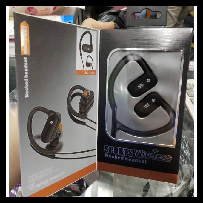BAYAR DITEMPAT Headset Bluetooth JBL J-007 J007 BT Sport Bass Earphone Handsfree Stereo Wireless
