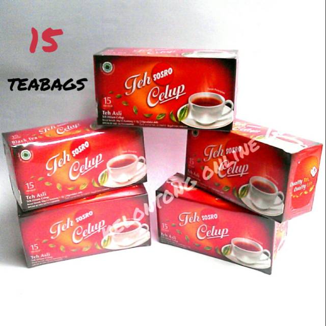 

TEH CELUP SOSRO 1 BOX ISI 15 KANTONG